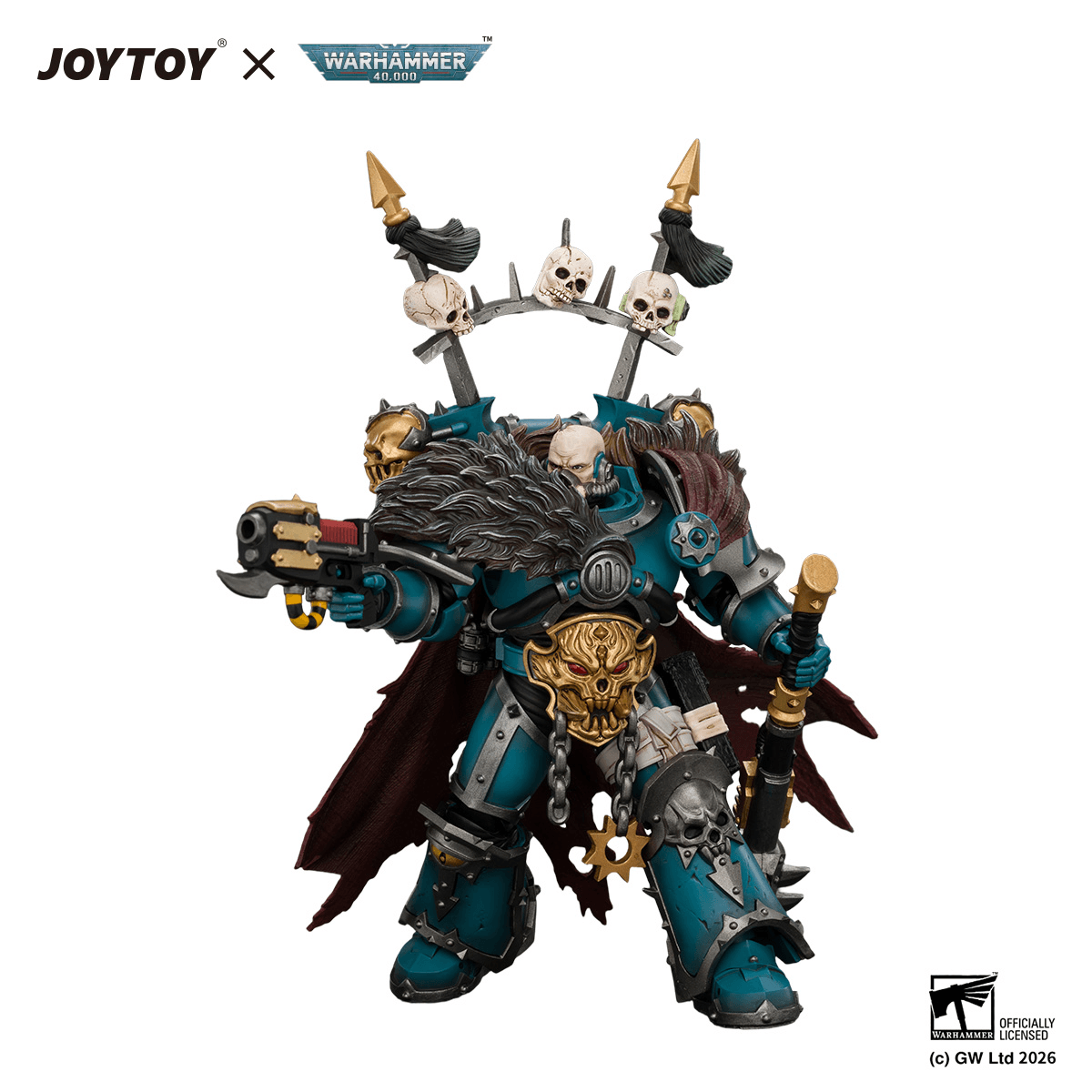 Alpha Legion Chaos Lord with Plasma Pistol and Accursed Weapon