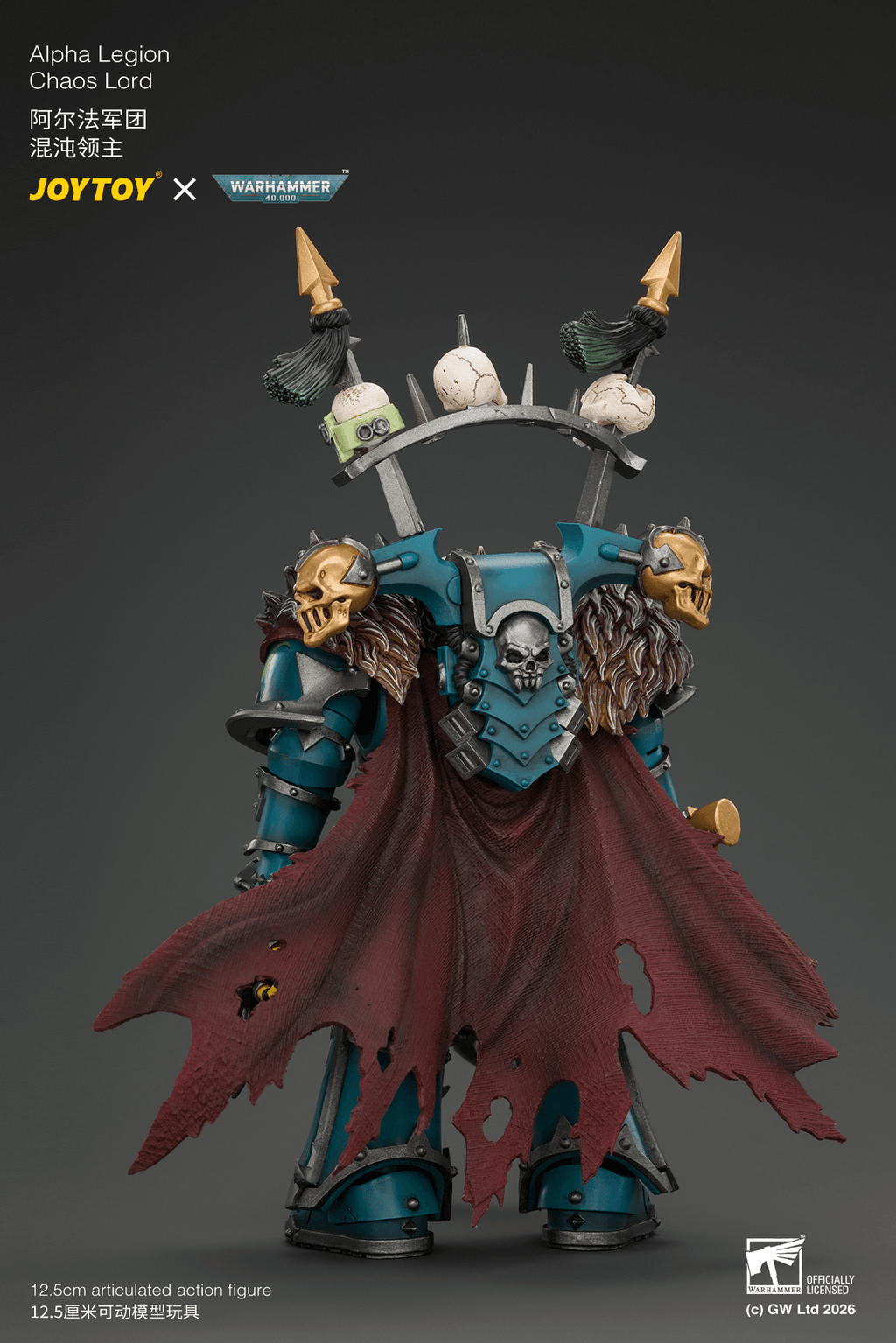 Alpha Legion Chaos Lord with Plasma Pistol and Accursed Weapon