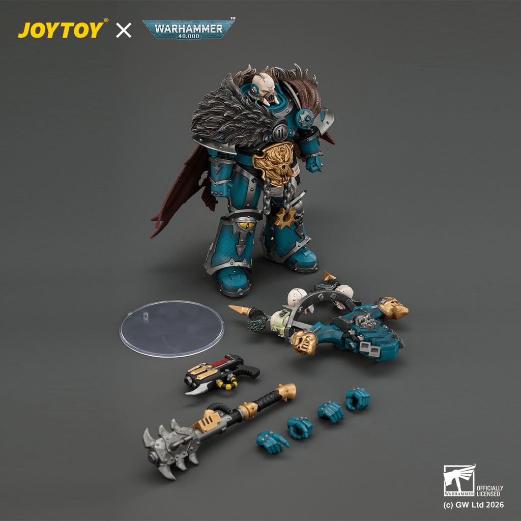 Alpha Legion Chaos Lord with Plasma Pistol and Accursed Weapon
