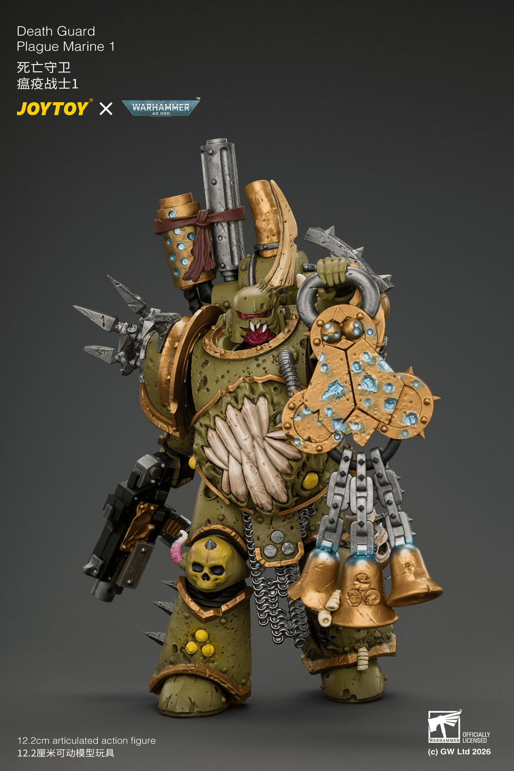 Death Guard Plague Marine 1 with Boltgun and Icon of Despair