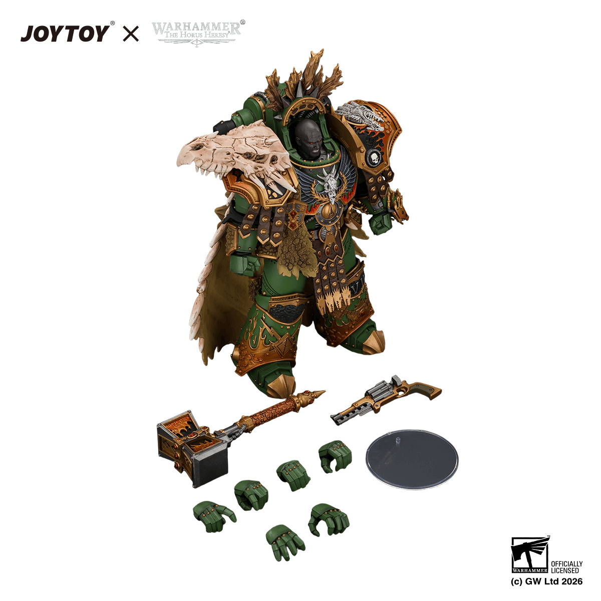 JOYTOY Warhammer The Horus Heresy – Salamanders Vulkan, Primarch of the XVIIIth Legion 1/18