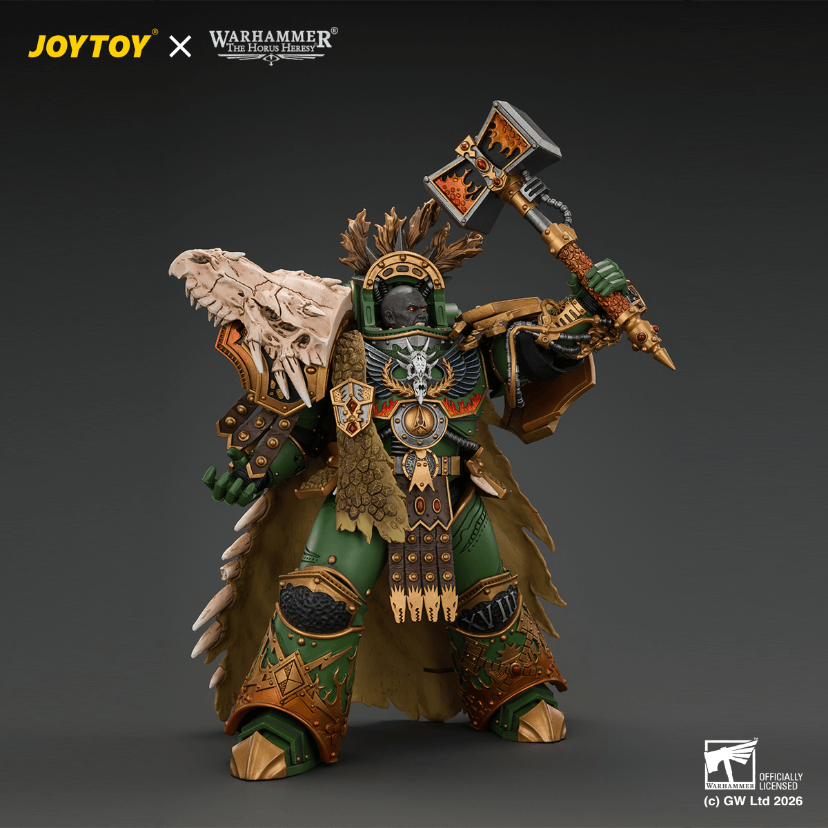 JOYTOY Warhammer The Horus Heresy – Salamanders Vulkan, Primarch of the XVIIIth Legion 1/18