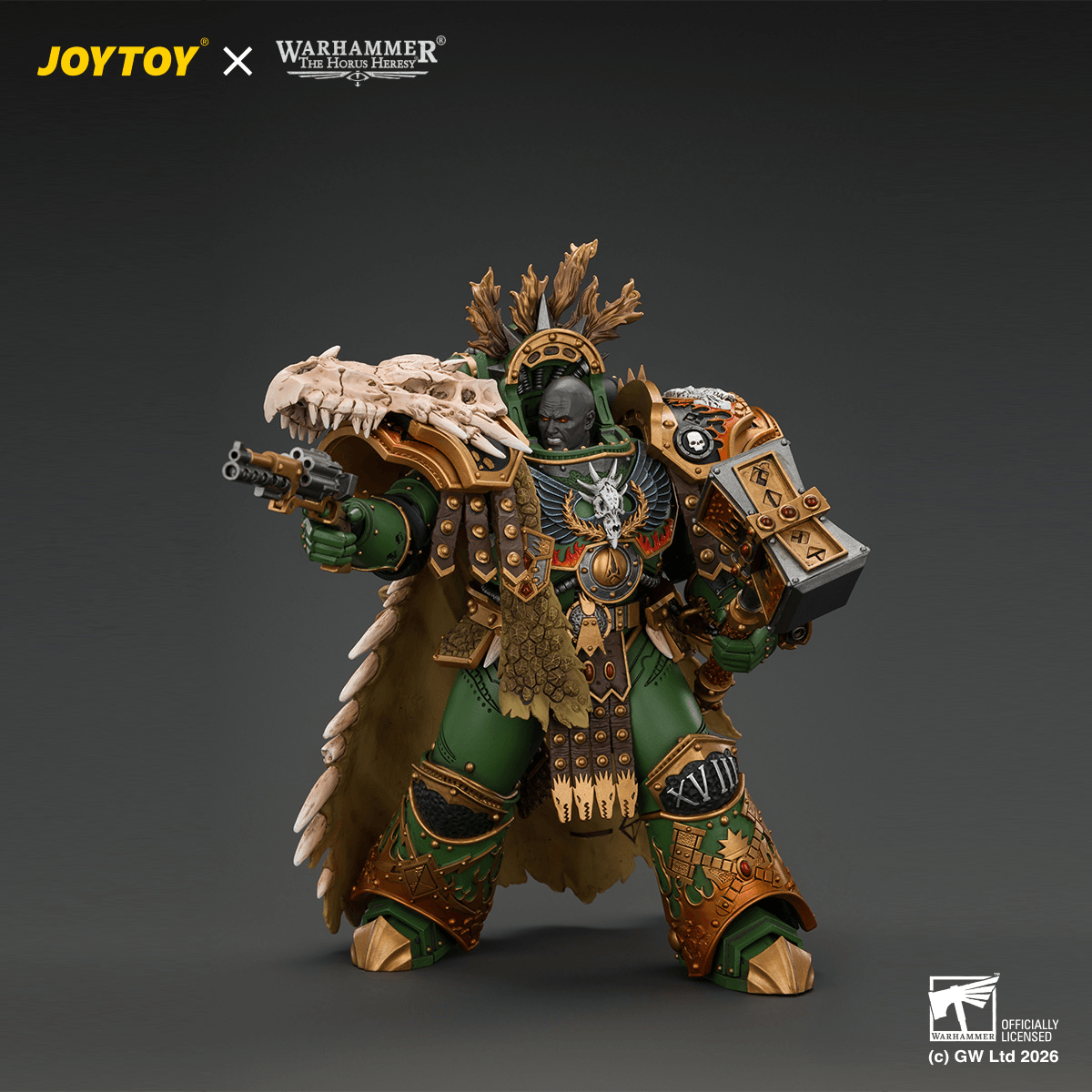 JOYTOY Warhammer The Horus Heresy – Salamanders Vulkan, Primarch of the XVIIIth Legion 1/18