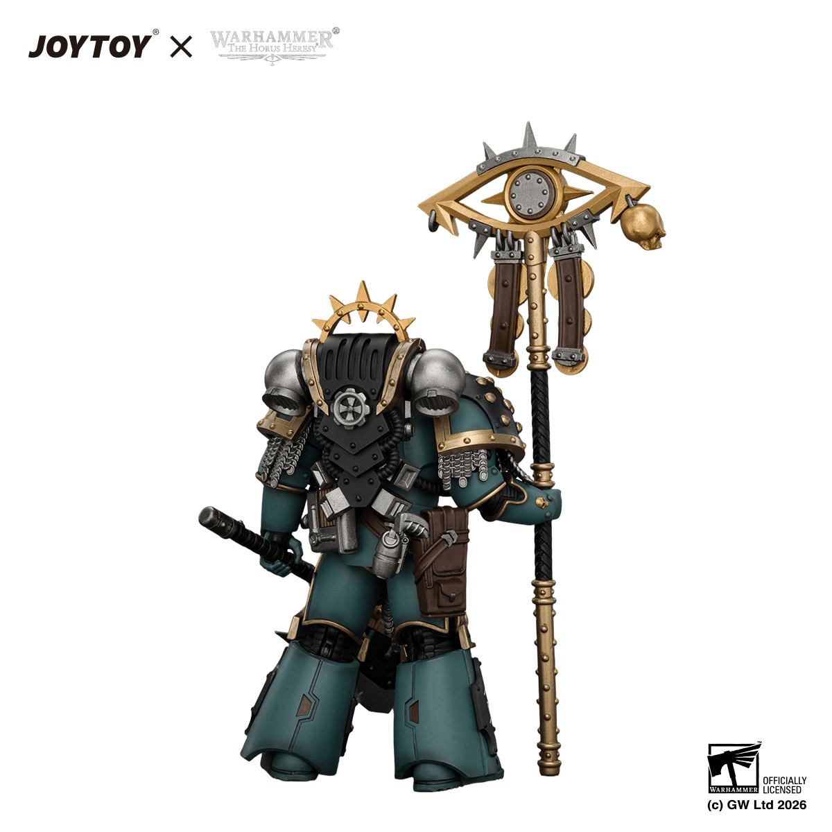 Sons of Horus Herald Consul with Icon of Allegiance, Bolt Pistol and Power Weapon