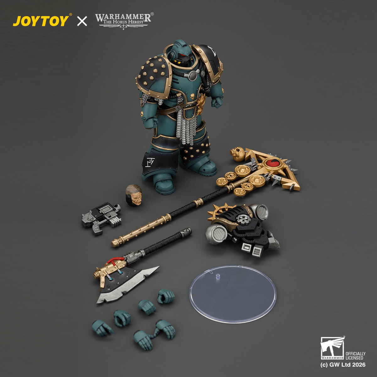 Sons of Horus Herald Consul with Icon of Allegiance, Bolt Pistol and Power Weapon