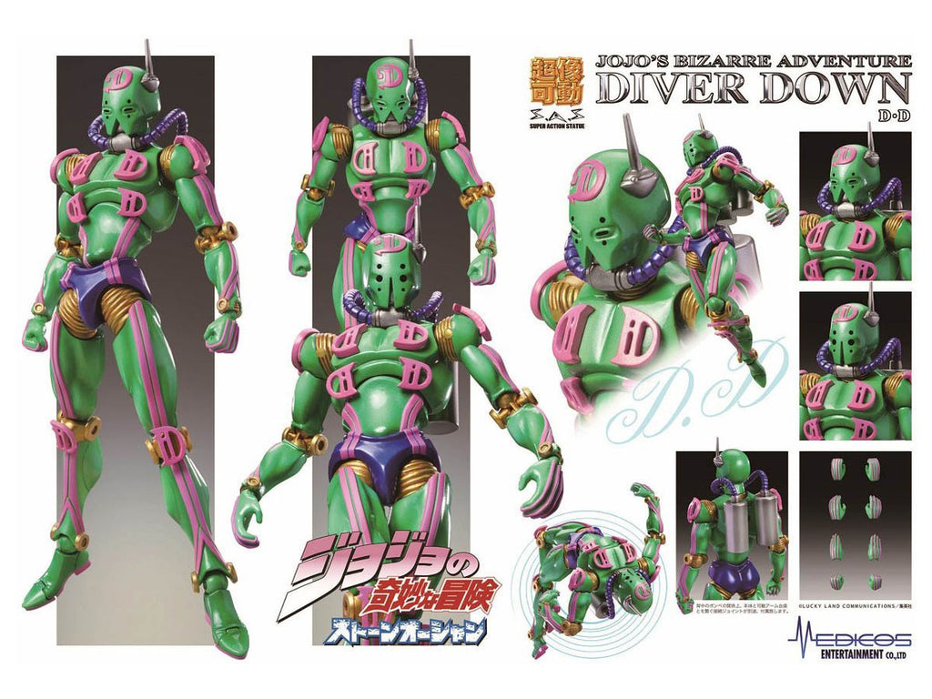 Super Action Statue Diver Down (JoJo's Bizarre Adventure Part 6 Stone Ocean) (Reissue)