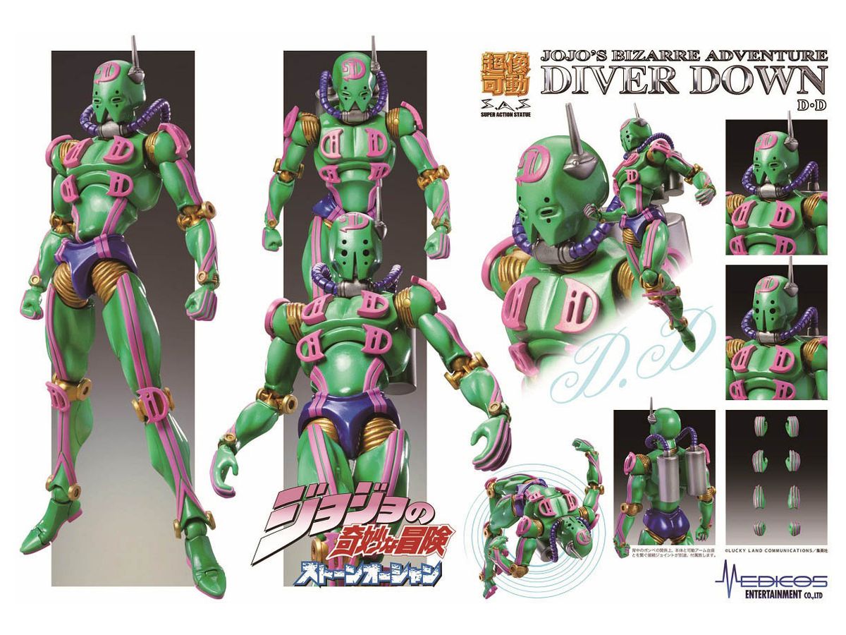 Super Action Statue Diver Down (JoJo's Bizarre Adventure Part 6 Stone Ocean) (Reissue)
